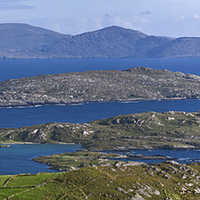 Buy canvas prints of Derrynane Bay Panorama by Jane McIlroy