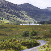 Buy canvas prints of Irish Mountain Scene by Jane McIlroy