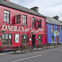 Buy canvas prints of Colourful Irish Pub by Jane McIlroy