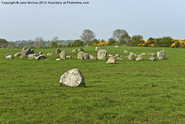 Ballynoe Stone Circle Picture Board by Jane McIlroy