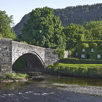 Buy canvas prints of Llanrwst Bridge, Wales by Jane McIlroy