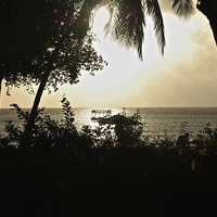Buy canvas prints of Sunset in Barbados by steve akerman