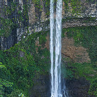 Buy canvas prints of  A waterfall in Mauritius by steve akerman