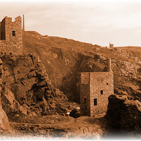 Buy canvas prints of Old Tin Mines of Cornwall by Liz Ward