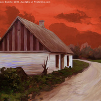 Buy canvas prints of Storm Cottage by Trevor Butcher