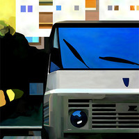 Buy canvas prints of City Van by Trevor Butcher