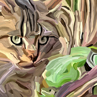 Buy canvas prints of  Cat in the Grass by Trevor Butcher