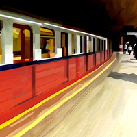Buy canvas prints of  Subway Train by Trevor Butcher