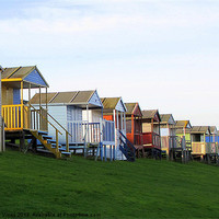 Buy canvas prints of Beach huts by Nicky Vines