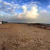 Buy canvas prints of Beach and Huts by Mark Harrop