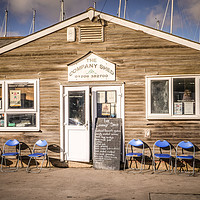 Buy canvas prints of Mersea Island - The Company Shed by Mark Harrop