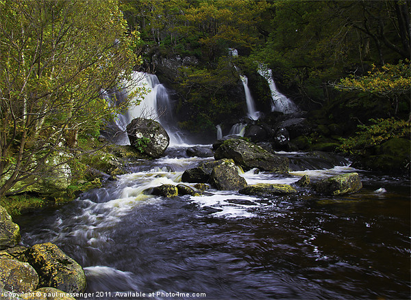 Water fall in Scotland Picture Board by Paul Messenger