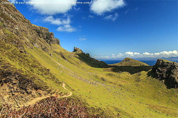 Quiraing View Isle of Skye Scotland Picture Board by Paul Messenger