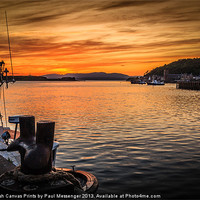 Buy canvas prints of Oban Sunset by Paul Messenger