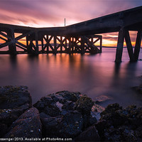 Buy canvas prints of Jetty Sunset by Paul Messenger