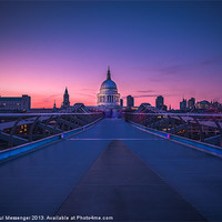 Buy canvas prints of Millennium Bridge London by Paul Messenger