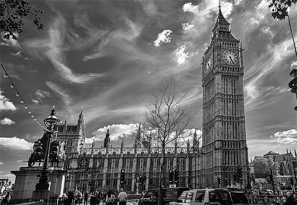 Big Ben View Picture Board by Paul Messenger