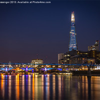 Buy canvas prints of City By Night. by Paul Messenger