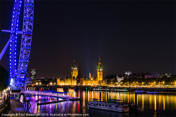 London Eye & Big Ben Picture Board by Paul Messenger