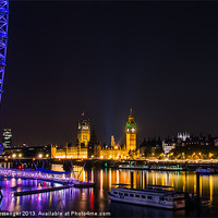 Buy canvas prints of London Eye & Big Ben by Paul Messenger