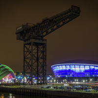 Buy canvas prints of Glasgow at Night by Paul Messenger