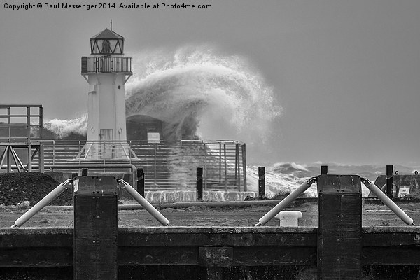 Ardrossan Lighthouse Picture Board by Paul Messenger