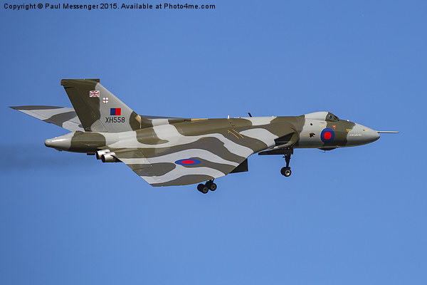  Vulcan bomber XH558 Picture Board by Paul Messenger