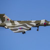 Buy canvas prints of  Vulcan bomber XH558 by Paul Messenger