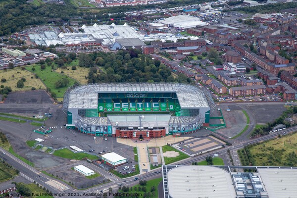 Celtic Football stadium Picture Board by Paul Messenger