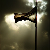 Buy canvas prints of storm flag by Jo Beerens