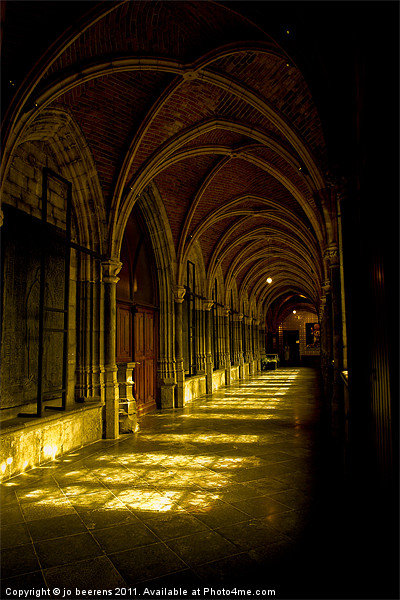 cathedrale cloister belgium Picture Board by Jo Beerens