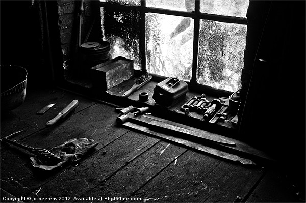 the blacksmith's workbench Picture Board by Jo Beerens
