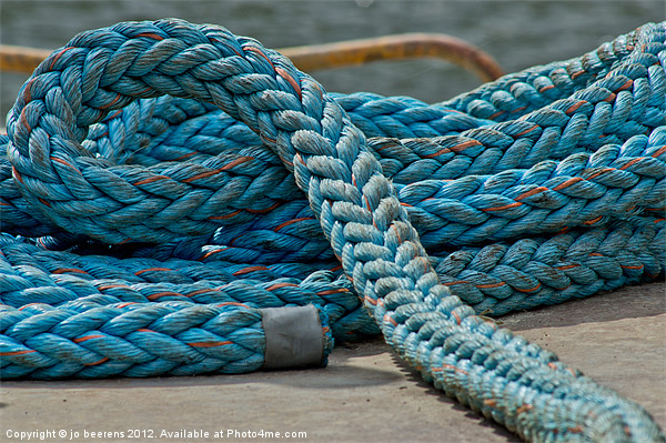 mooring rope Picture Board by Jo Beerens