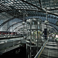 Buy canvas prints of berlin hauptbahnhof by Jo Beerens