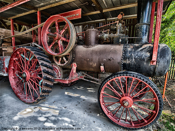 steam tractor Picture Board by Jo Beerens