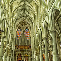 Buy canvas prints of church interior by Jo Beerens