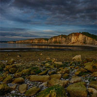 Buy canvas prints of cliffs at yport by Jo Beerens