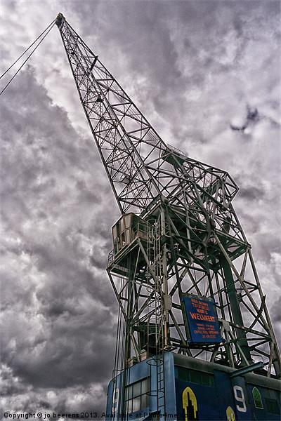 antwerp crane Picture Board by Jo Beerens