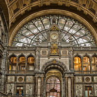 Buy canvas prints of antwerp central station by Jo Beerens