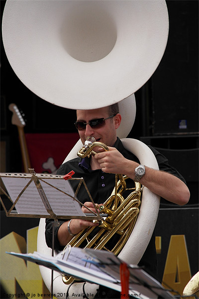 sousaphone player Picture Board by Jo Beerens