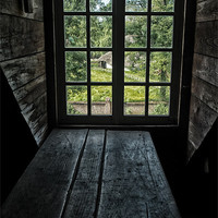 Buy canvas prints of the view from the attic window by Jo Beerens
