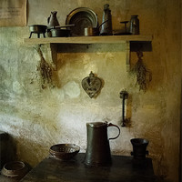 Buy canvas prints of mediaeval kitchen by Jo Beerens