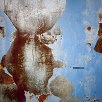 Buy canvas prints of rusty door abstract by Jo Beerens