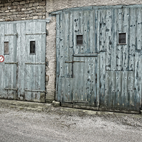 Buy canvas prints of barn doors by Jo Beerens