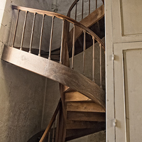 Buy canvas prints of french spiral staircase by Jo Beerens