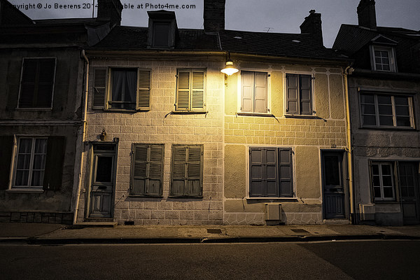 french houses at night Picture Board by Jo Beerens