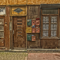 Buy canvas prints of letter boxes by Jo Beerens