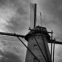 Buy canvas prints of dutch windmill by Jo Beerens
