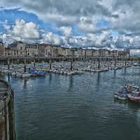 Buy canvas prints of dieppe harbour by Jo Beerens