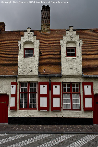 bruges houses Picture Board by Jo Beerens